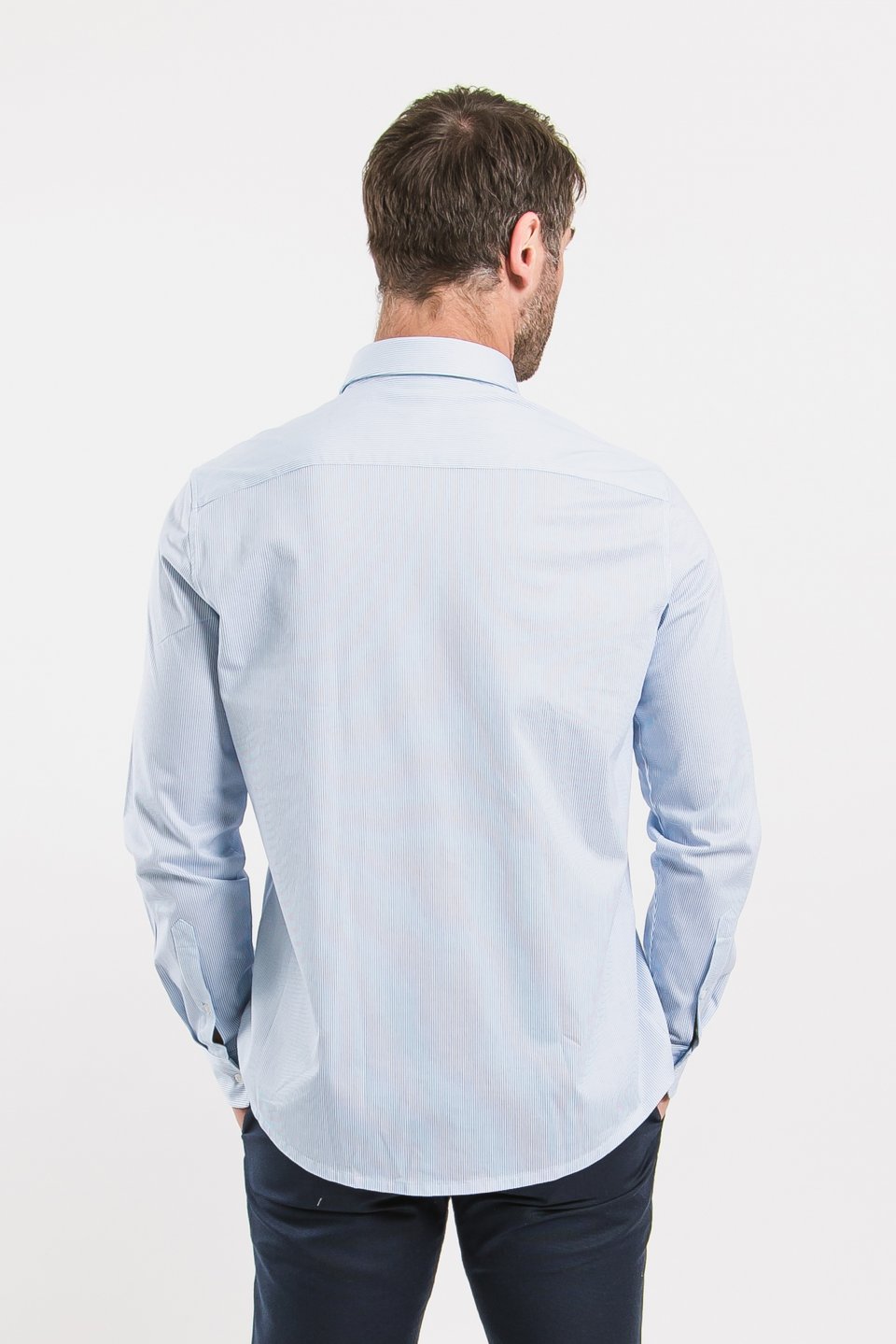 Herrenhemd Regular Be Lenka Essentials - Blue and White