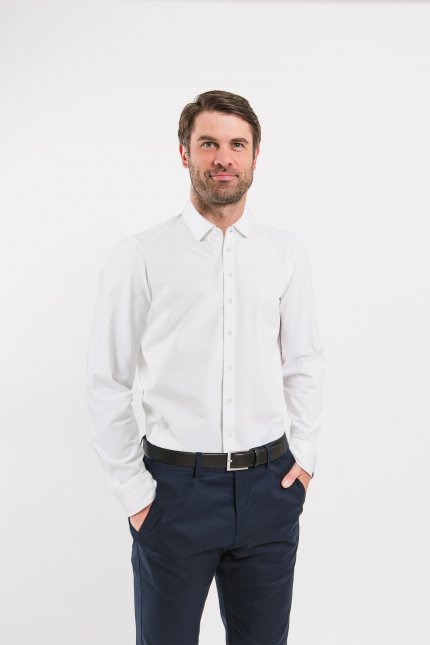 Pánská košile slim Be Lenka Essentials - White
