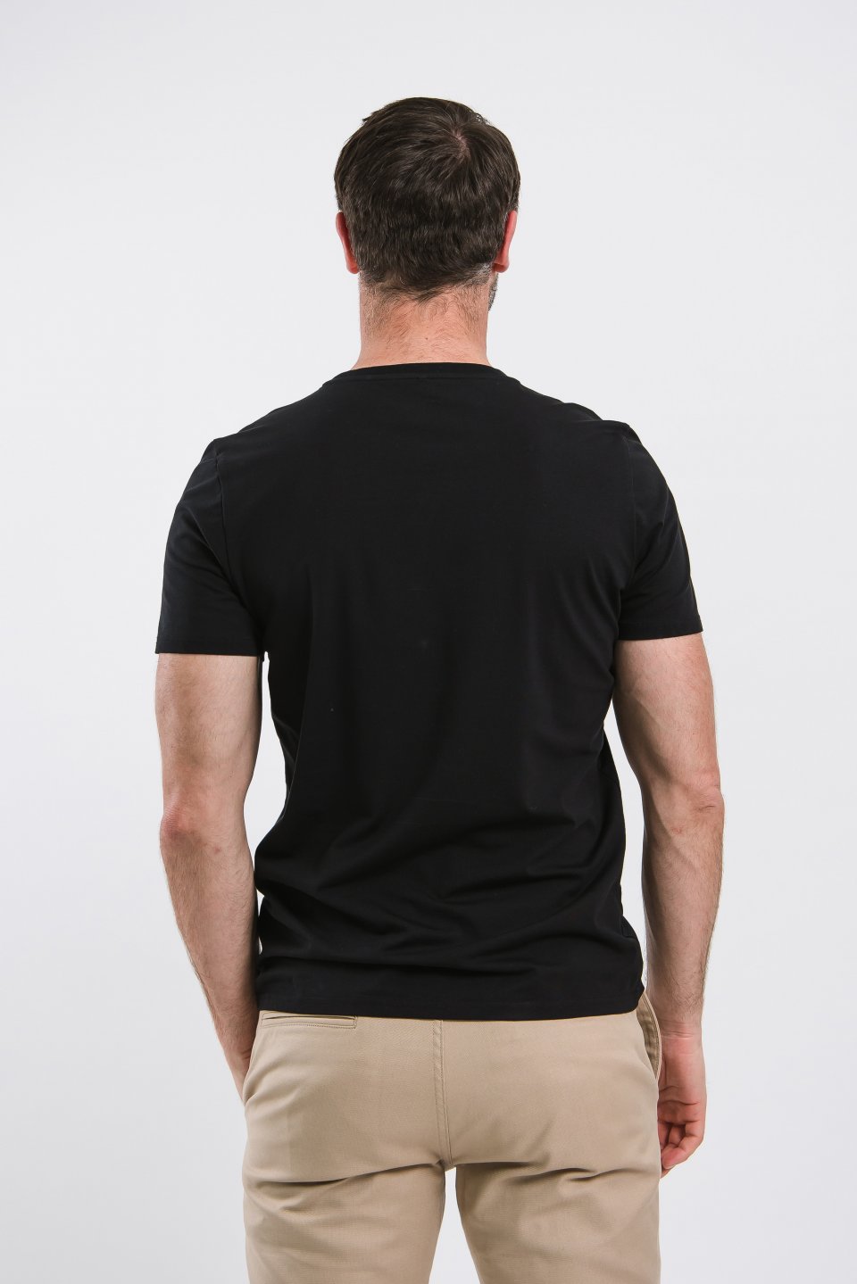 Herren T-Shirt mit Rundhalsausschnitt Be Lenka Essentials - Jet Black