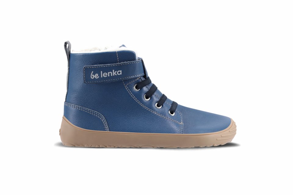 Barefoot bambini scarpe invernali Be Lenka Winter Kids - Ocean Blue