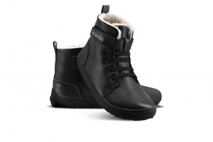 Barefoot bambini scarpe invernali Be Lenka Winter Kids - All Black