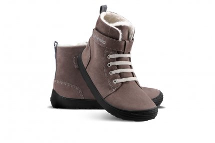 Dziecięce buty zimowe barefoot Be Lenka Winter Kids - Chocolate