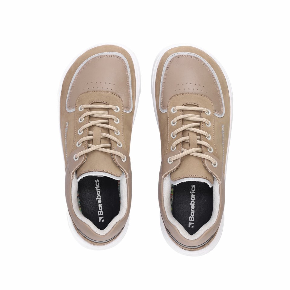 Barefoot Sneakers Barebarics Apollo - Cappuccino Brown