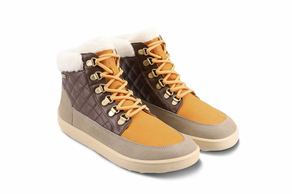 Barefoot chaussures Be Lenka Olivia - Taupe, Dark Brown & Orange