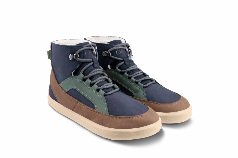 Barefoot Boots Be Lenka York - Navy, Brown & Beige