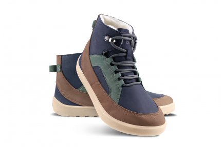 Barfußschuhe Be Lenka York - Navy, Brown & Beige