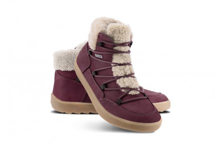 Barefoot chaussures d'hiver Be Lenka Bliss - Burgundy Red