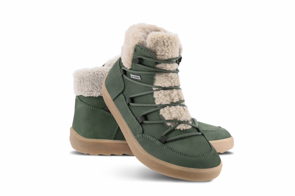 Winter Barefoot Boots Be Lenka Bliss -  Pine Green