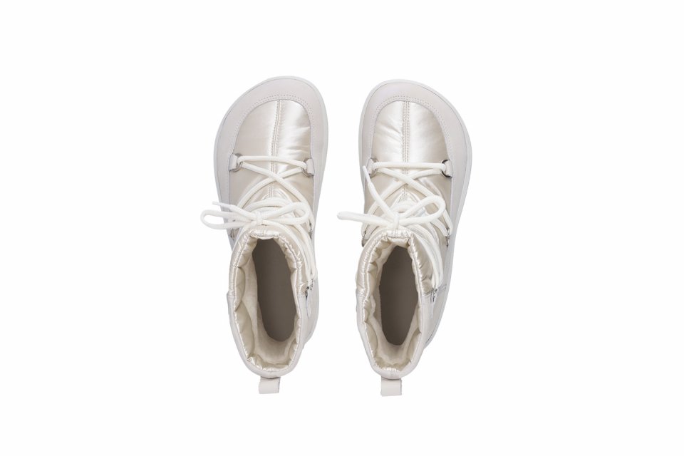 Barefoot chaussures d'hiver Be Lenka Snowfox Woman - Pearl White