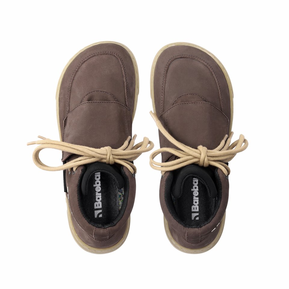 Barefoot Sneakers Barebarics Blizzard - Dark Chocolate Brown