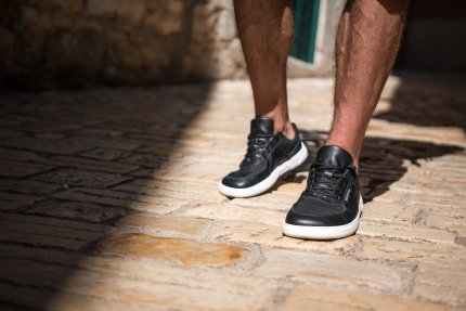 Barefoot Sneakers Barebarics Bravo - Black & White
