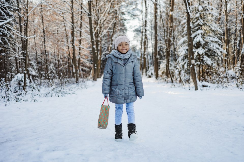 Dziecięce buty zimowe barefoot Be Lenka Snowfox Kids 2.0 - Black