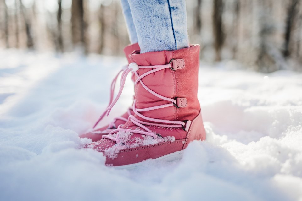 Winter Kids Barefoot Be Lenka Snowfox Kids 2.0 - Rose Pink
