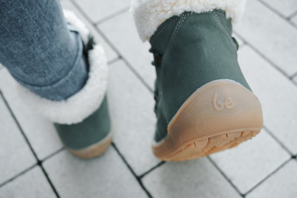 Zimní barefoot boty Be Lenka Bliss -  Pine Green