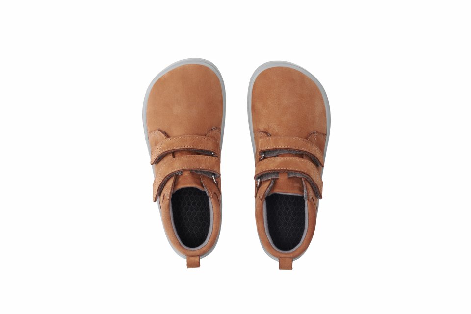 Zapatos barefoot de niños Be Lenka Play - Cognac