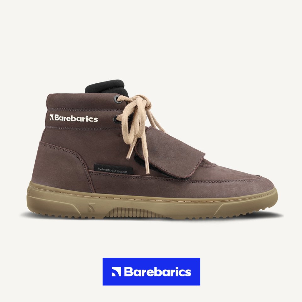 Barefoot Sneakers Barebarics Blizzard - Dark Chocolate Brown