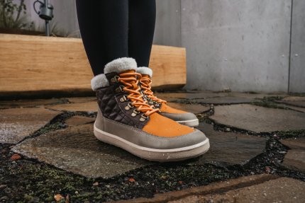 Zapatos Barefoot Be Lenka Olivia - Taupe, Dark Brown & Orange