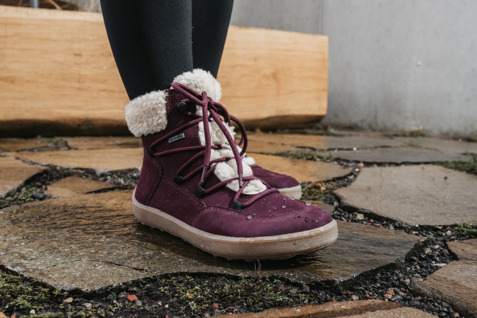 Barefoot scarpe invernali Be Lenka Bliss - Burgundy Red