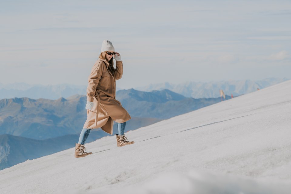 Zimné barefoot topánky Be Lenka Snowfox Woman - Champagne & Brown