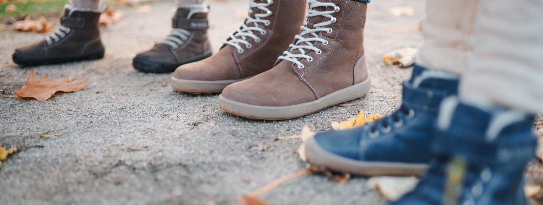 Zapatos de invierno para niño barefoot Be Lenka Winter Kids - Ocean Blue