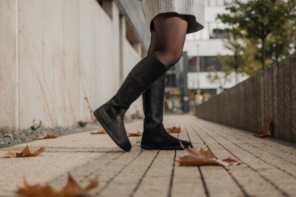Barefoot long boots Be Lenka Charlotte - Matt Black