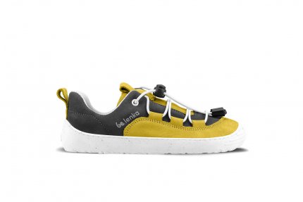 Barefoot zapatillas de niños Be Lenka Xplorer - Yellow & Olive Black