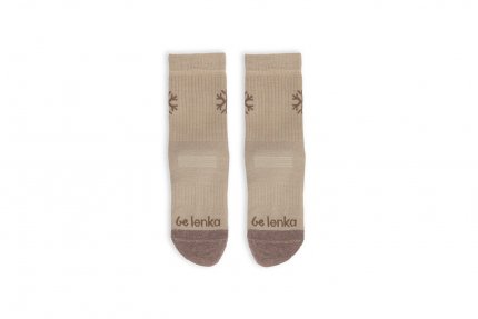 Barefoot calcetines de niños Be Lenka Kids - Crew - Merino Wool - Beige