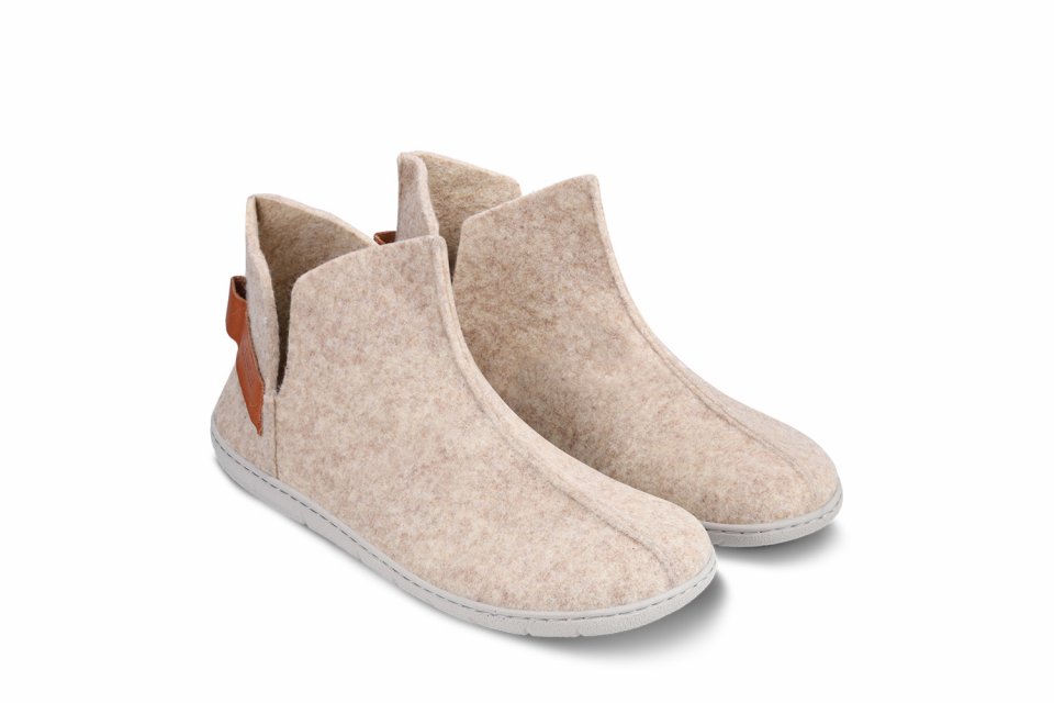 Barefoot slippers Be Lenka Chillax - Ankle-cut - Beige