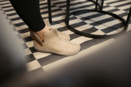 Barefoot papuče Be Lenka Chillax - Ankle-cut - Beige