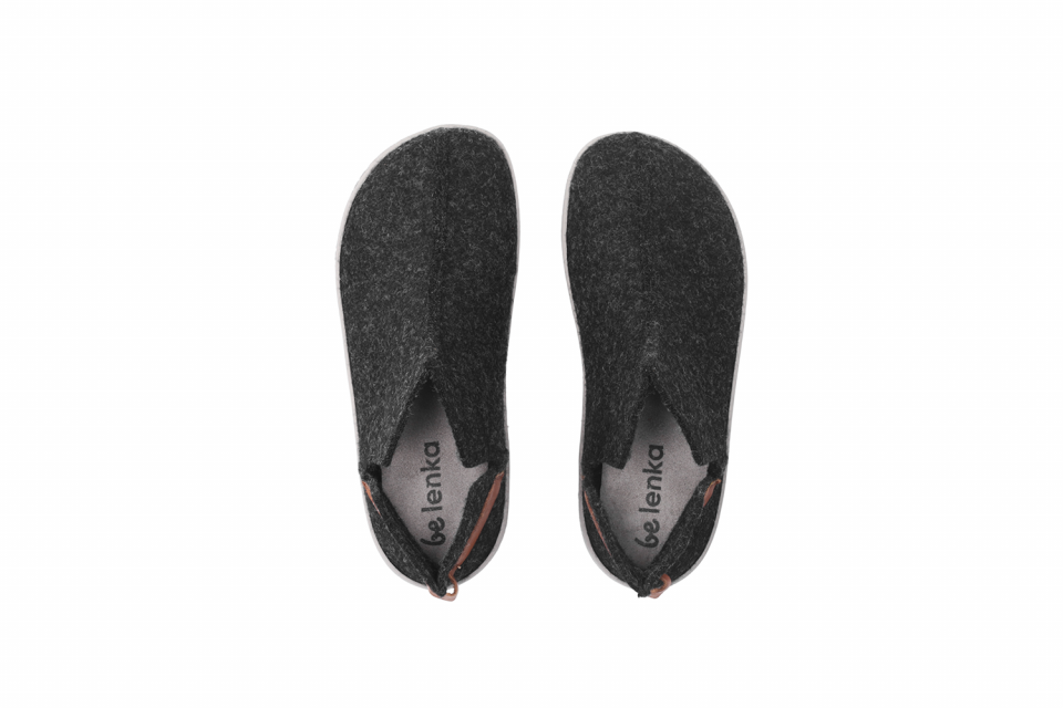 Barefoot pantuflas Be Lenka Chillax - Ankle-cut - Black