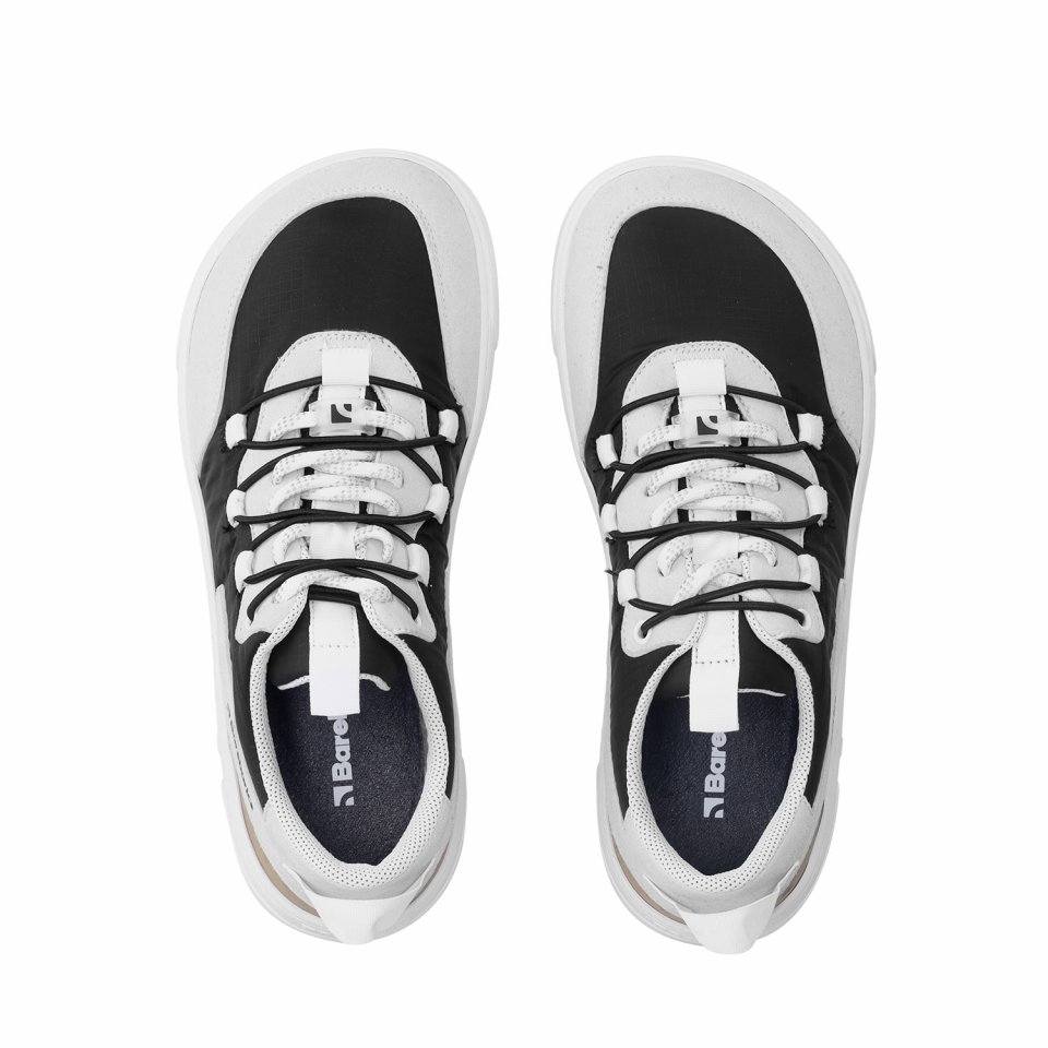 Barefoot Sneakers Barebarics Revive - Light Grey & Black