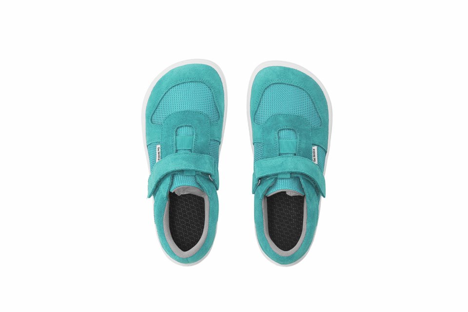 Barefoot zapatillas de niños Be Lenka Joy - Turquoise & White