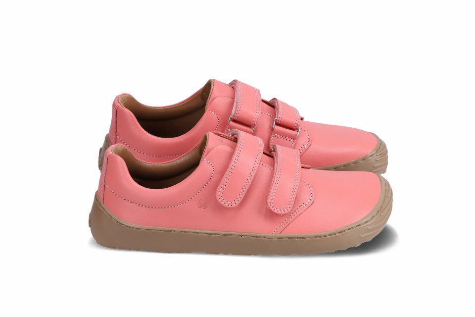 Dziecięce buty barefoot Be Lenka Bounce - Coral Pink