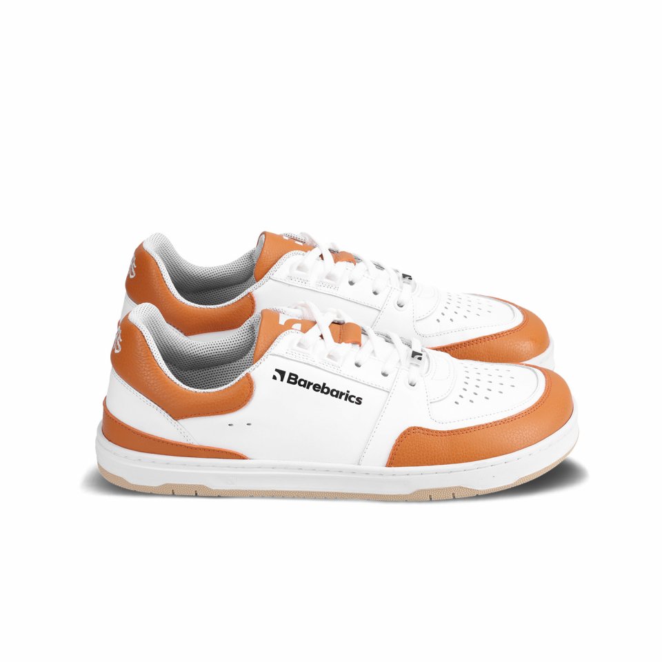 Barefoot Sneakers Barebarics Wave - White & Orange