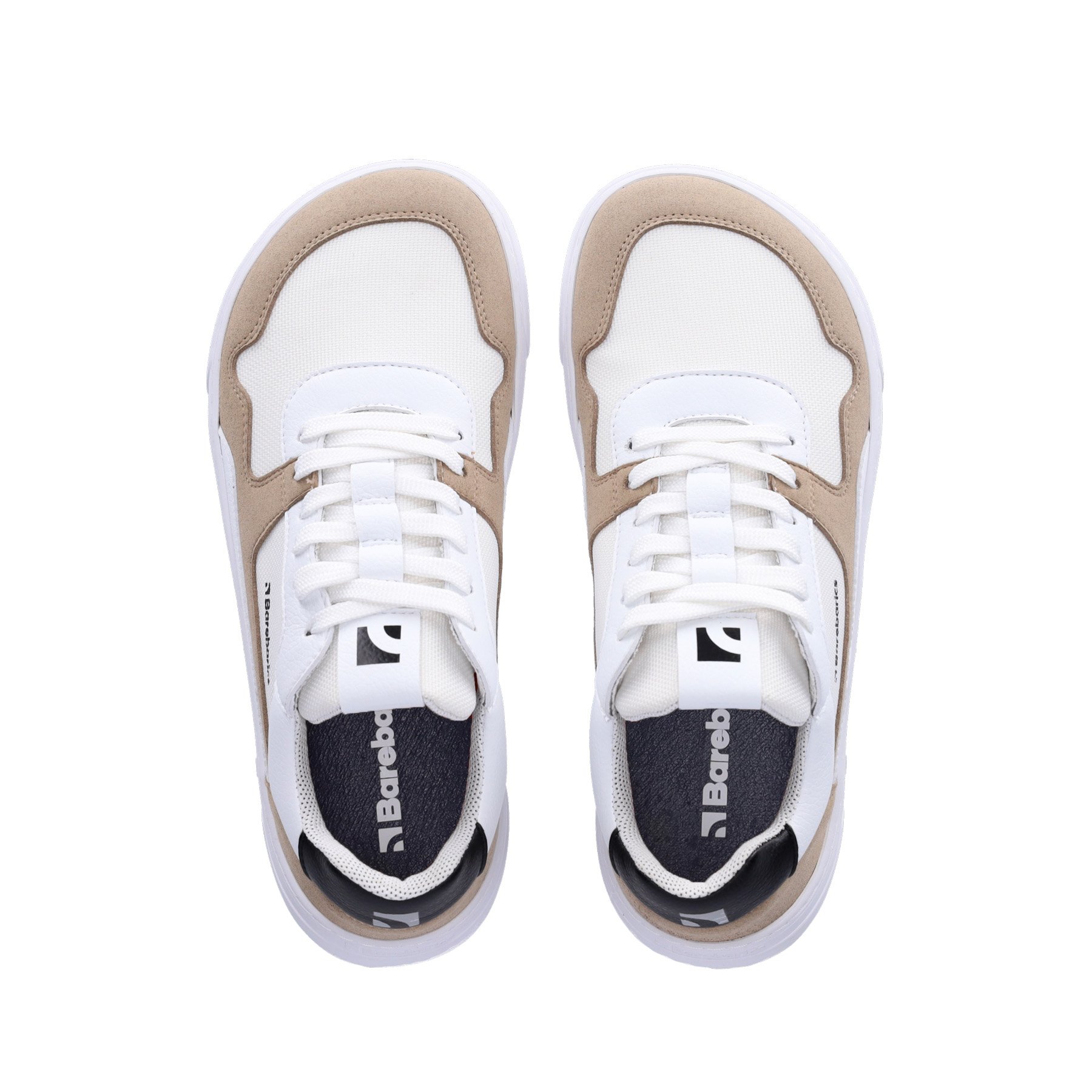 Barefoot Sneakers Barebarics - Zing | Be White - Lenka & Beige