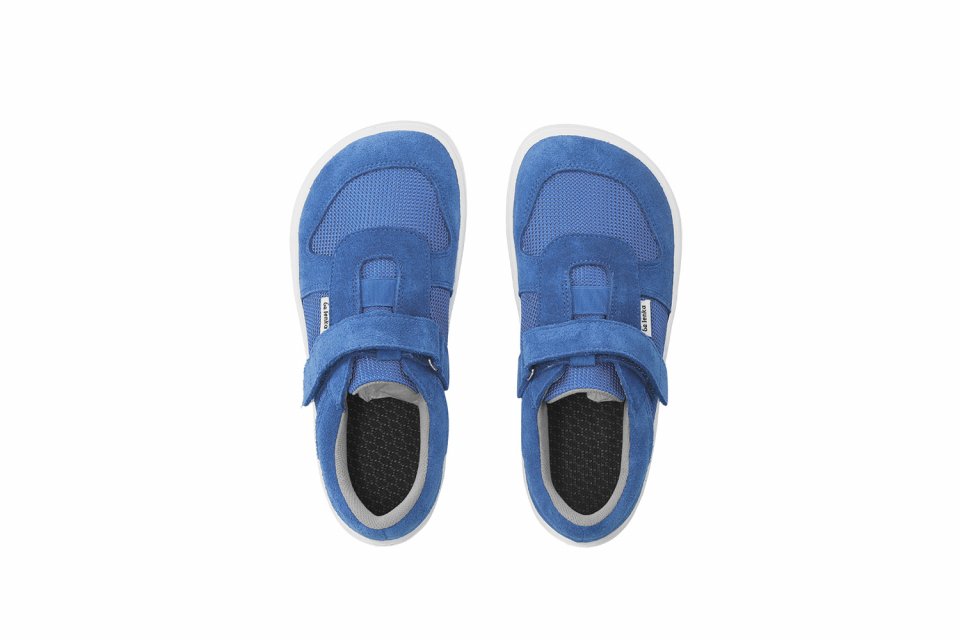 Barefoot scarpe sportive bambini Be Lenka Joy - Blue & White
