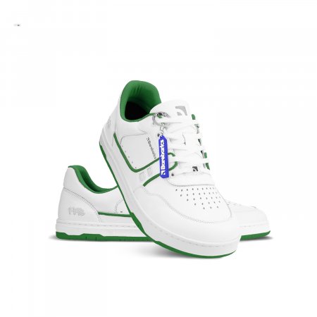 Barefoot Sneakers Barebarics Arise - White & Green | Be Lenka