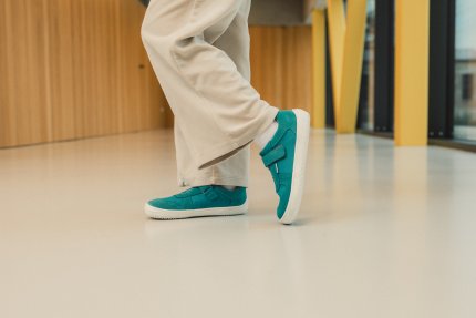 Barefoot scarpe sportive bambini Be Lenka Joy - Turquoise & White