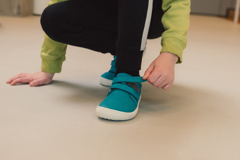 Detské barefoot topánky Be Lenka Jolly - Turquoise