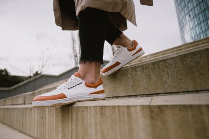 Barefoot Sneakers Barebarics Wave - White & Orange