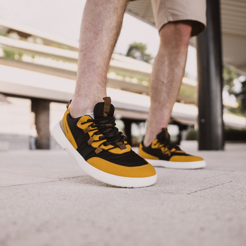 Barefoot Sneakers Barebarics - Revive - Golden Yellow & Black