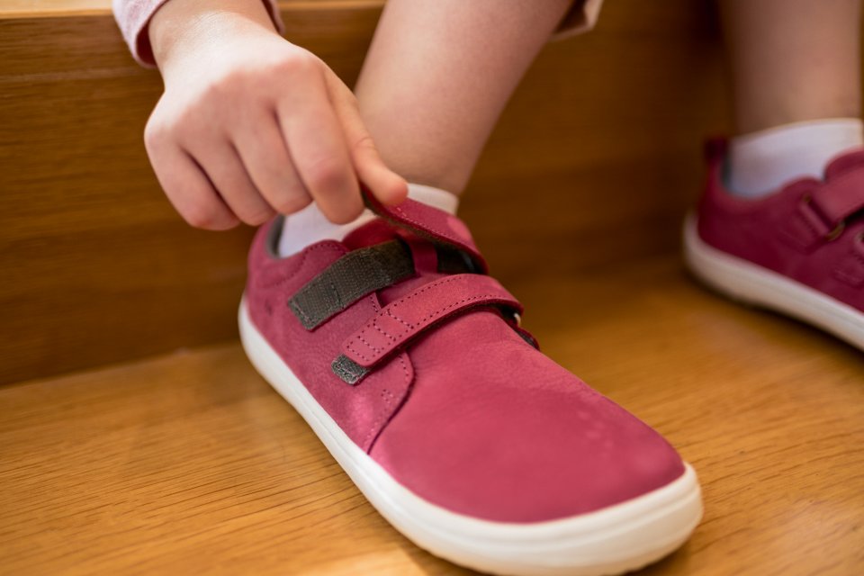Dětské barefoot boty Be Lenka Jolly - Raspberry