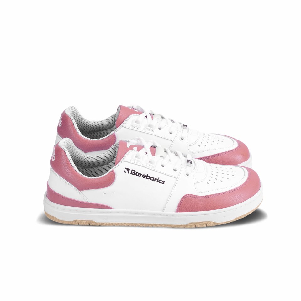 Barefoot tornacipő Barebarics Wave - White & BubbleGum Pink