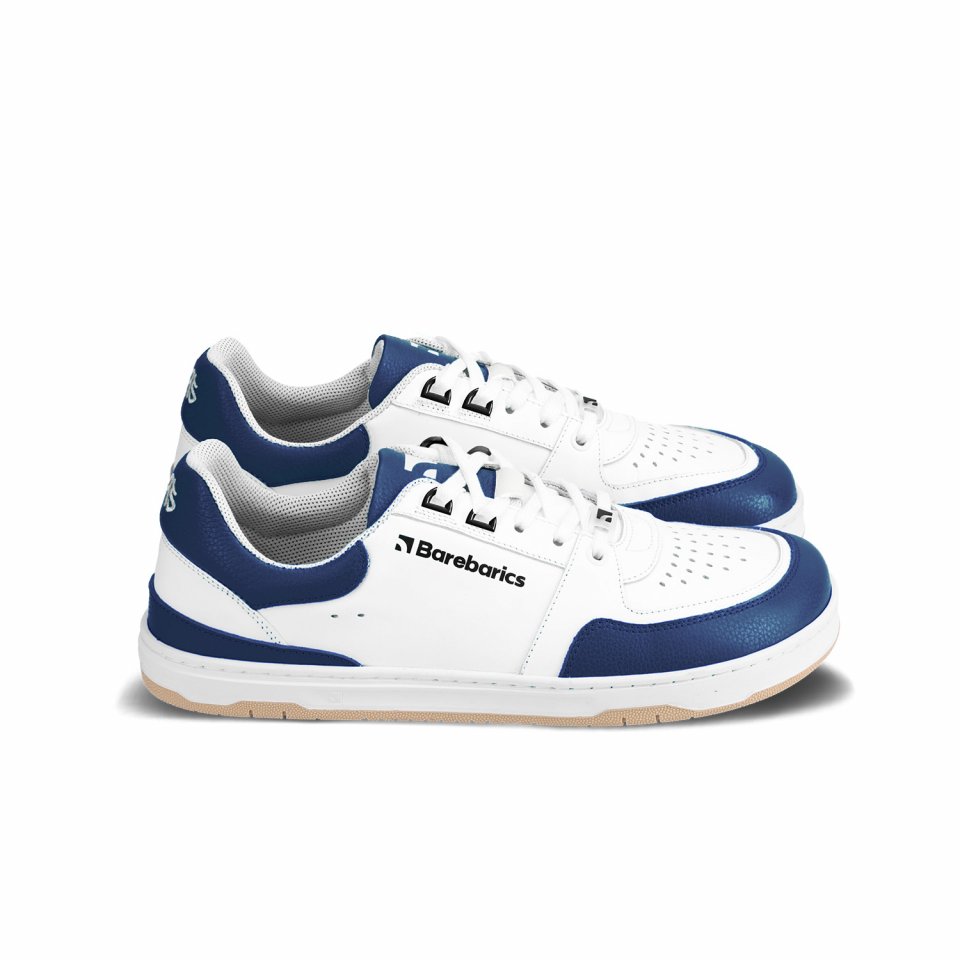 Barefoot Sneakers Barebarics Wave - White & Dark Blue