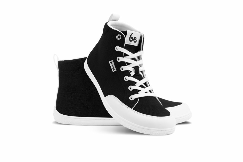 Barfuß Sneakers Be Lenka Rebound - High Top - Black & White