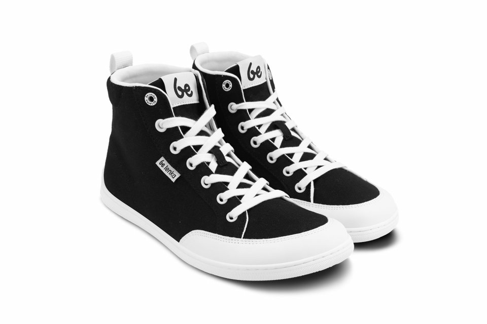 Barfuß Sneakers Be Lenka Rebound - High Top - Black & White