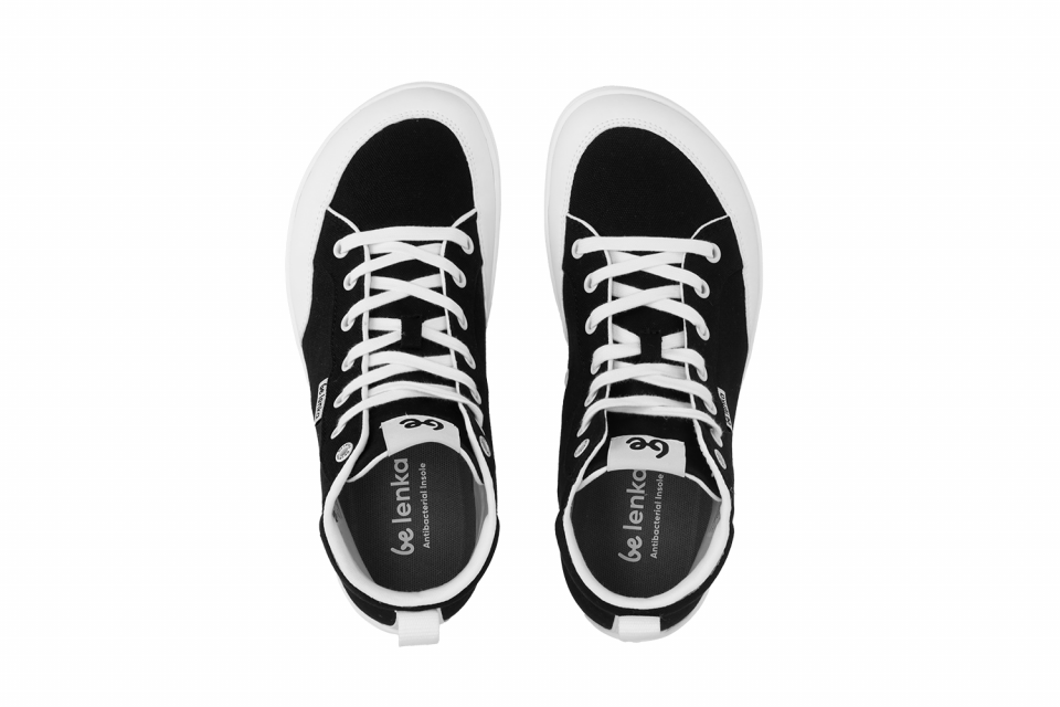 Barefoot zapatillas Be Lenka Rebound - High Top - Black & White