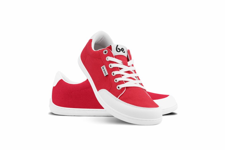 Barfuß Sneakers Be Lenka Rebound - Red & White