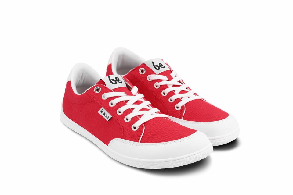 Barefoot Sneakers Be Lenka Rebound - Red & White