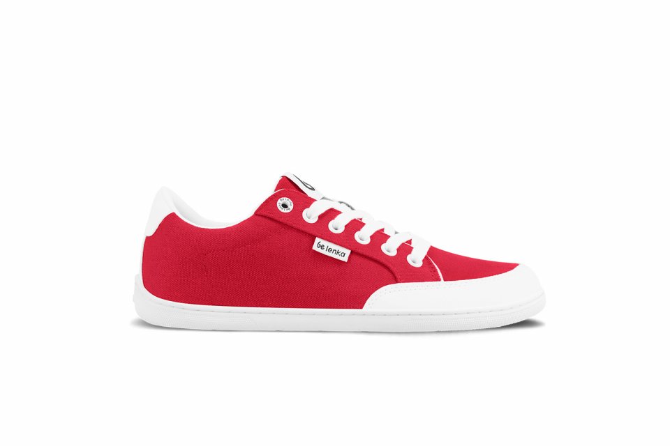 Barfuß Sneakers Be Lenka Rebound - Red & White